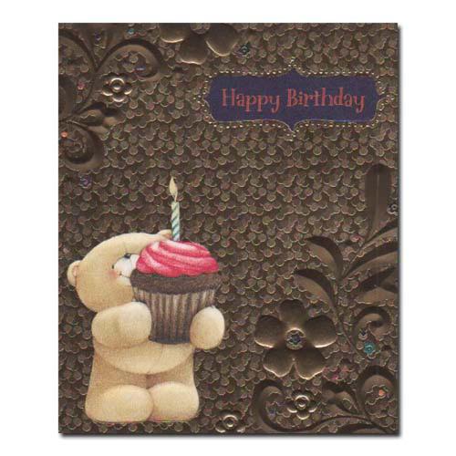 Happy Birthday Gold Forever Friends Card
